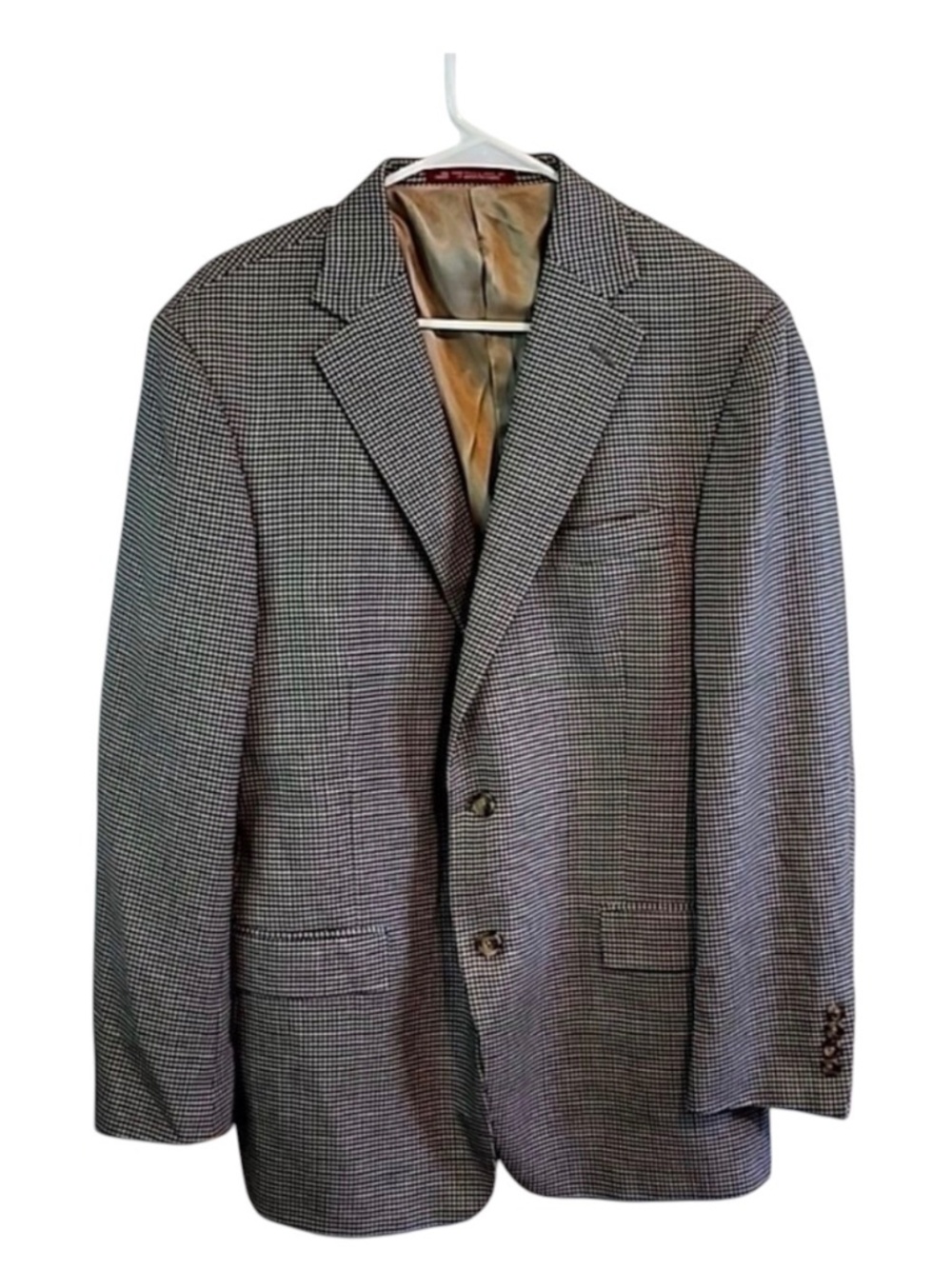 Hart Schaffner Marx Mens small checked sport coat, EUC